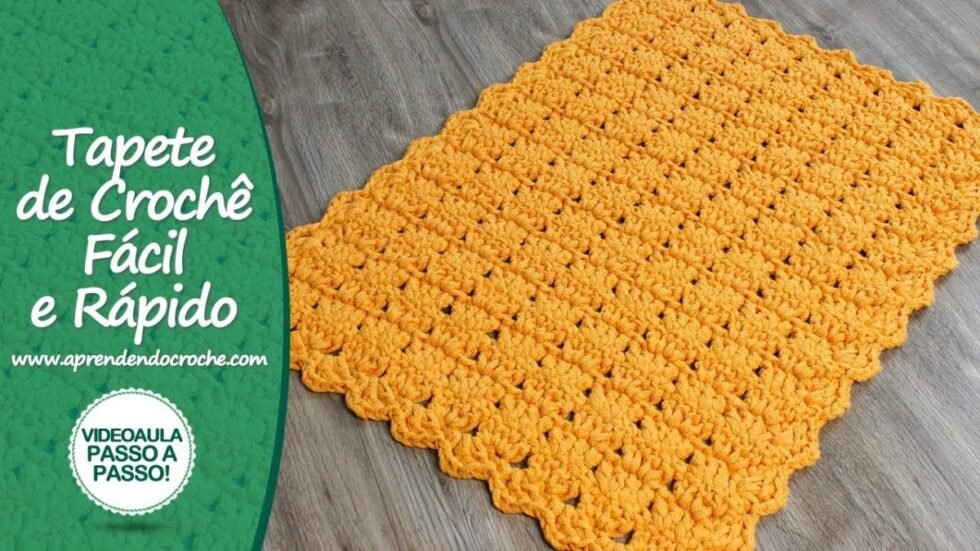 Tapete De Crochê Fácil E Rápido - Easy And Quick Crochet Carpet