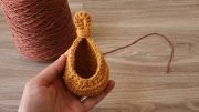 Como Fazer um Ninho ou Cesto de Crochê Para Plantas Suculentas - Tutorial de Crochê - Passo a Passo