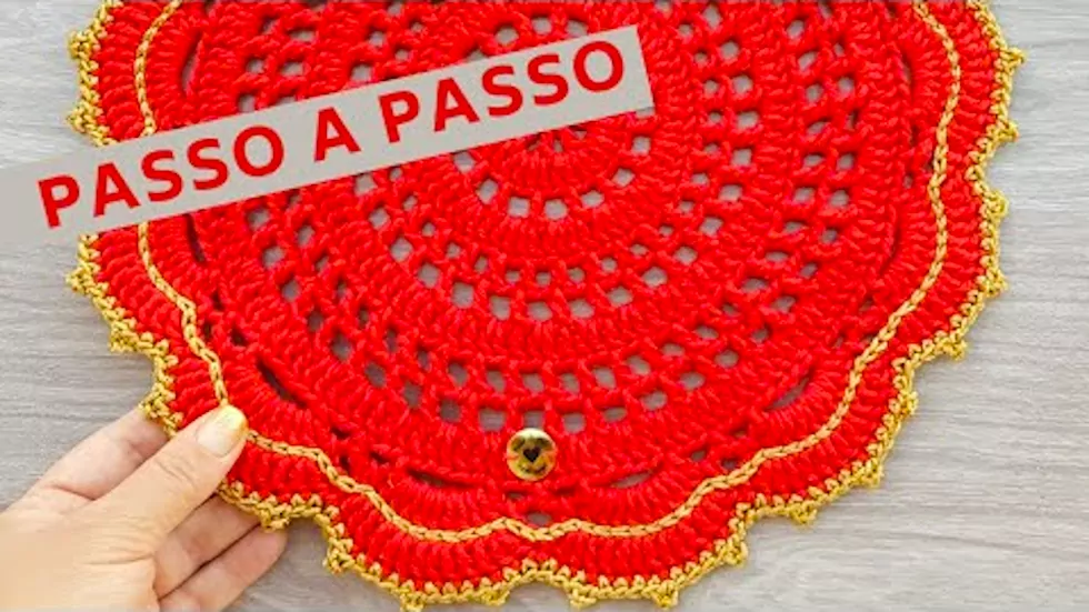 SOUSPLAT EM CROCHE LOVELY PASSO A PASSO COMPLETO CROCHE PARA INICIANTES
