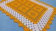 Como Fazer Tapete de Crochê Quadrado Rápido com Apenas 270g