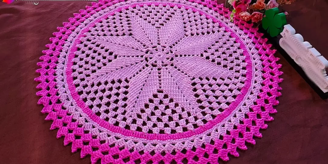 Como Fazer Tapete de Crochê Redondo Simples Roger Crochê