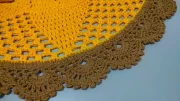 Como Começar A Fazer Bico De Crochê Em Tapete Redondo Receita Fácil